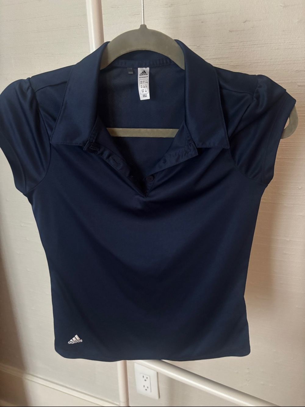 adidas Navy Blue Girls' Performance Polo